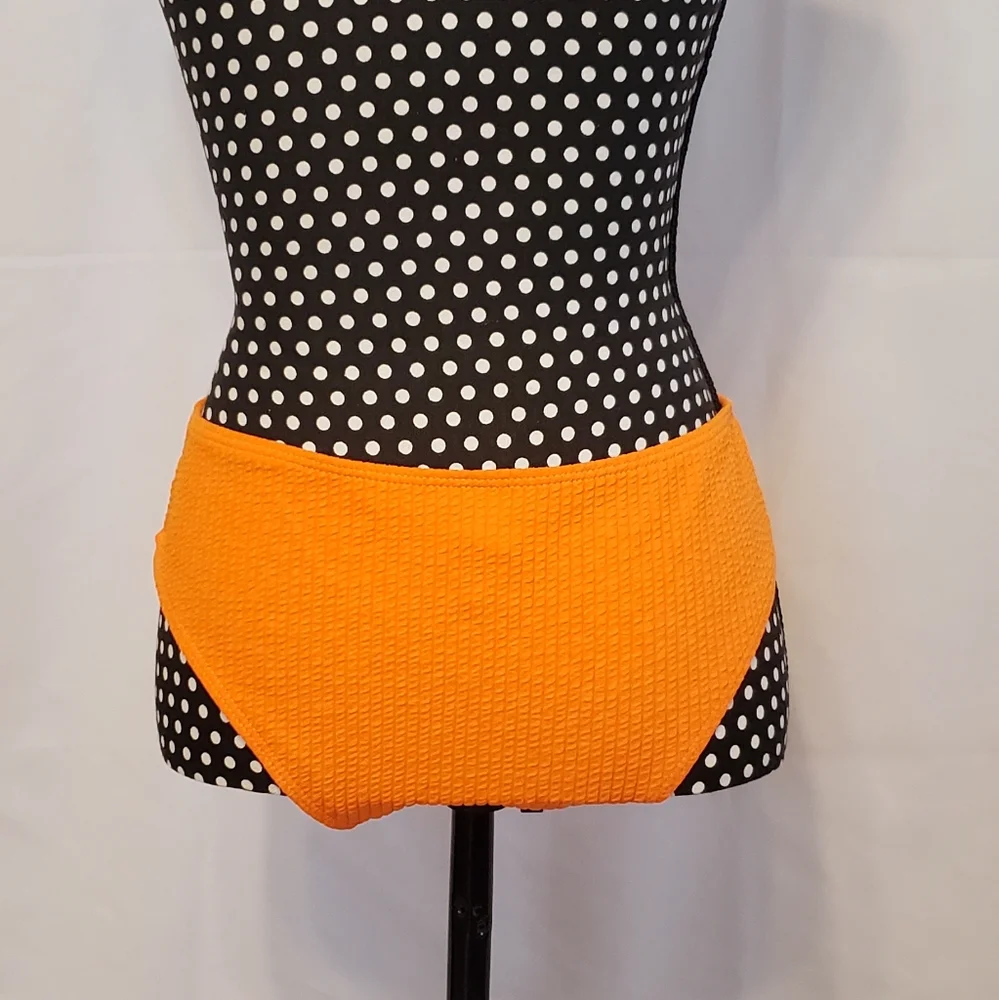 Shein Neon Orange Two-piece Swimsuit Adjustable Straps - Picture 12 of 16